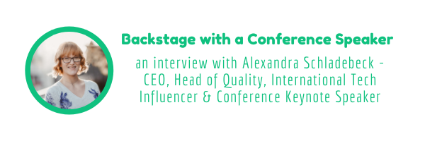Backstage with a Conference Speaker