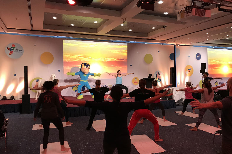 Morning yoga