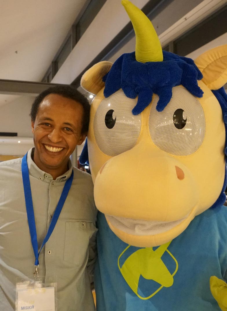 Agile Testing Days 2022 - Attendee with Unicorn