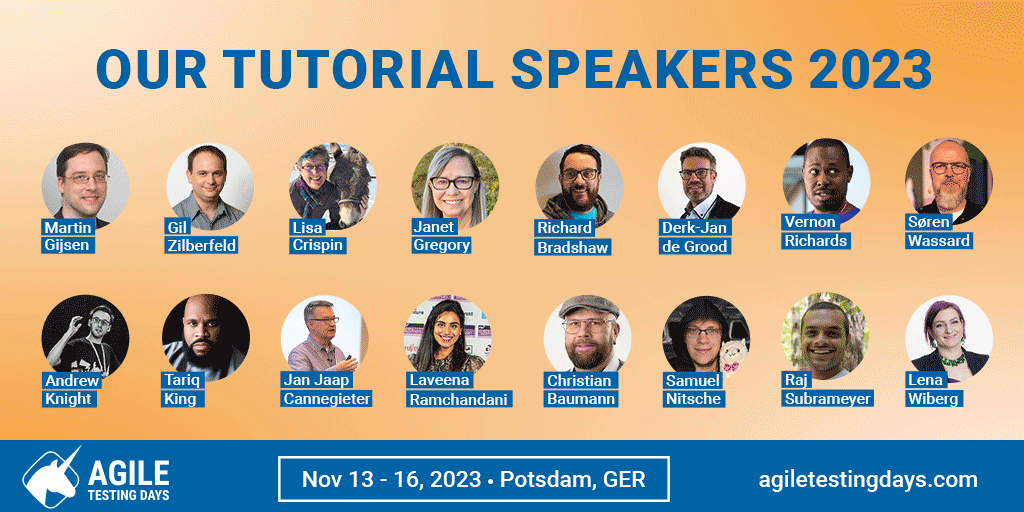 The AgileTD 2023 Tutorial Speakers