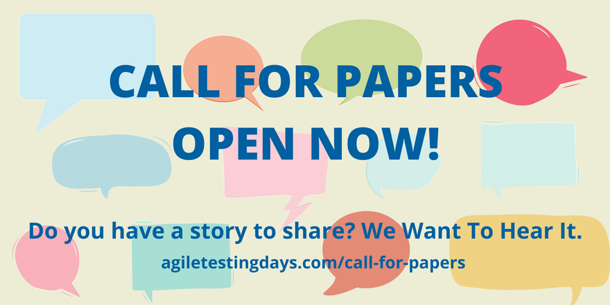 Agile Testing Days 2018 Call for Papers