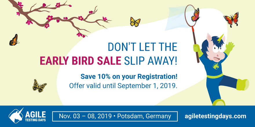 Early Bird Tickets for AgileTD 2019 are on Sa