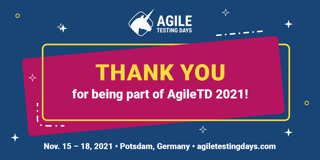 Thank you for AgileTD 2021