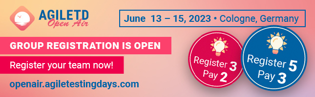 AgileTD Open Air Group Registration Now Avail