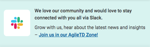 AgileTD Zone - Join Our Slack Community!